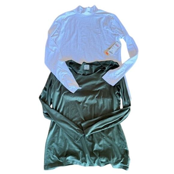 32 Degrees HEAT Long-Sleeve Thermal Tops Bundle – White (NWT) + Green – Size L - Picture 2 of 11